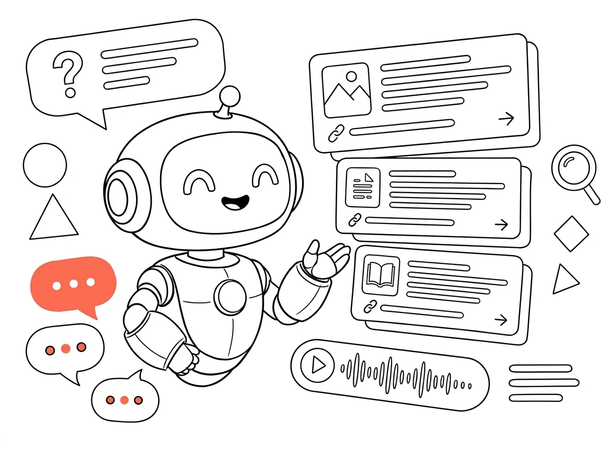 Illustration of schema markup and rich results work
