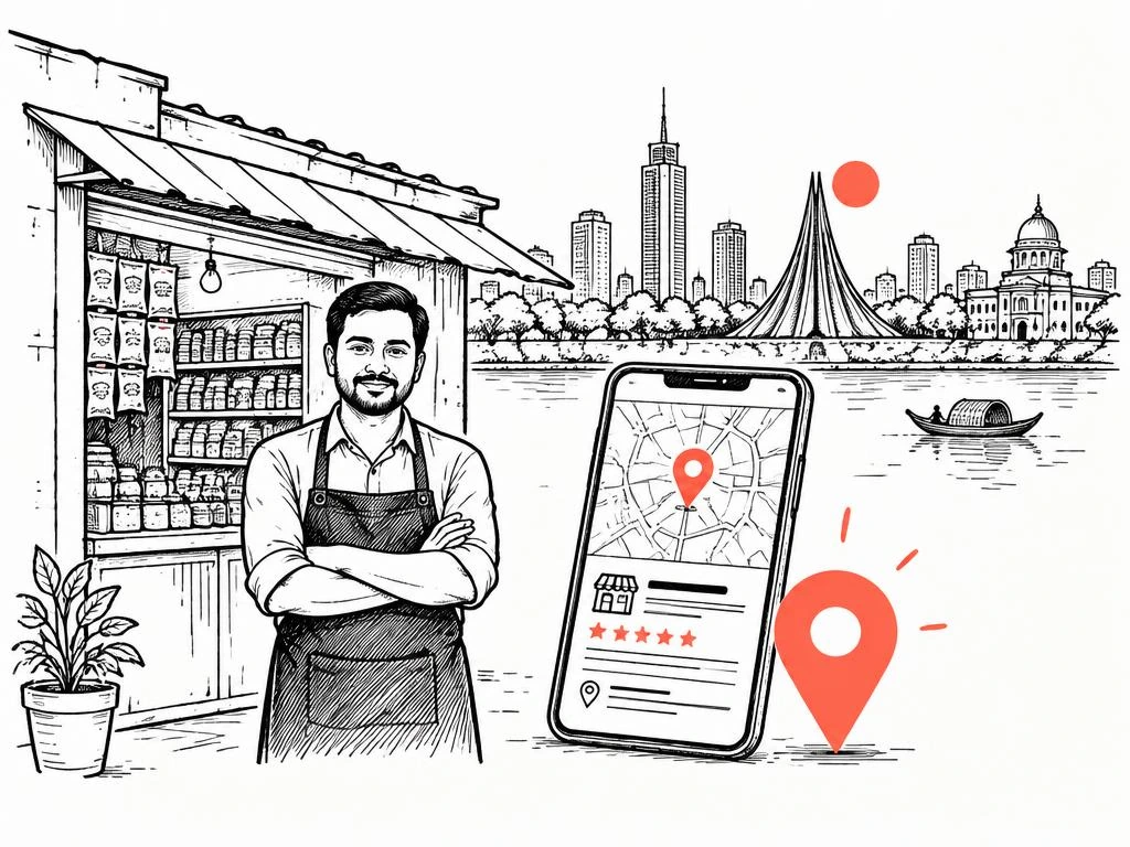 Illustration of local seo work