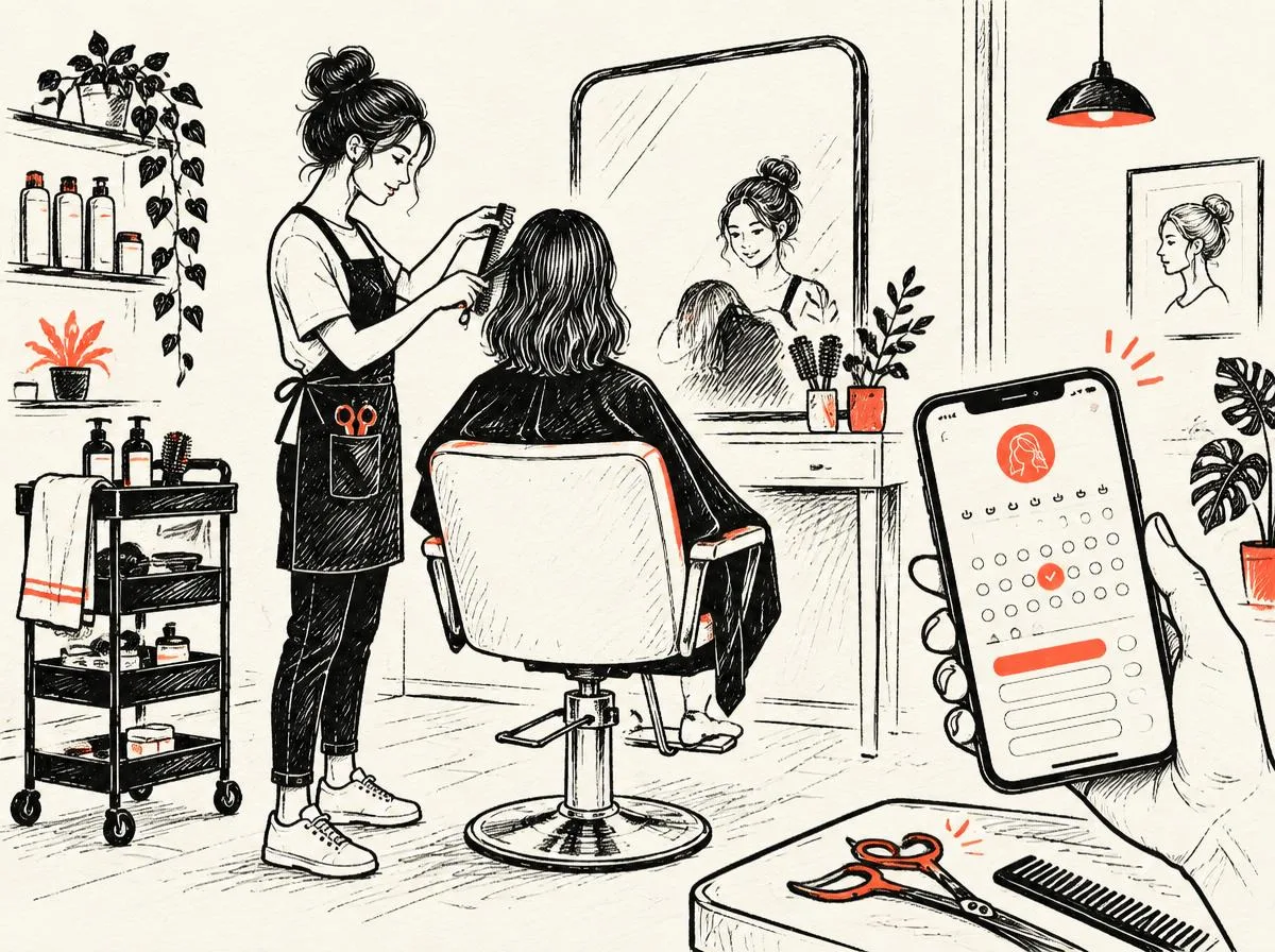 Illustration of SEO for beauty salons and spas