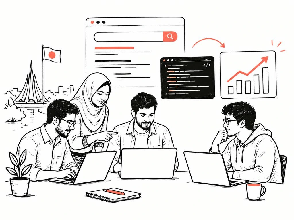 Illustration of SEO for software and saas companies
